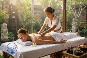 Private lymphatic massage at home in Bali with a professional therapist